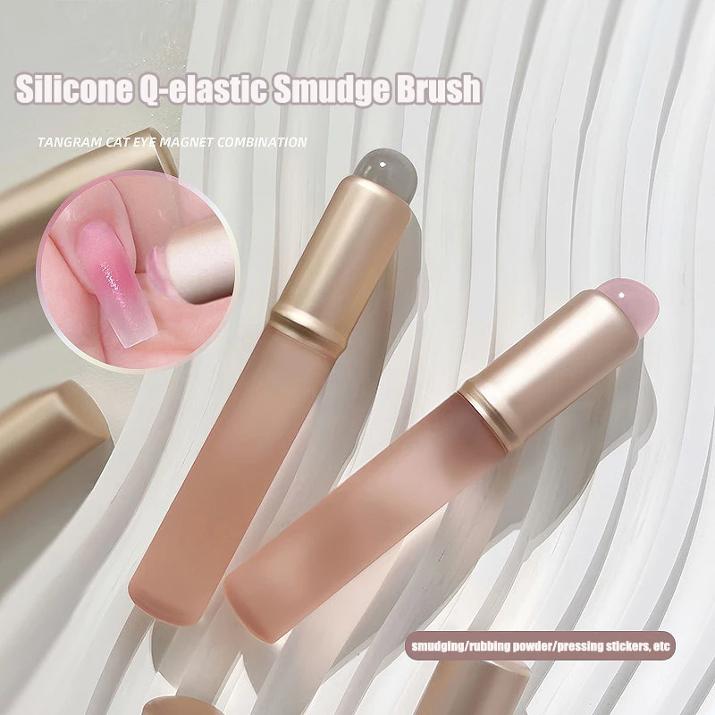 Nail Art Pink Soft - Jelly Pink Nail Art Silikonpinsel, wiederverwendbar,