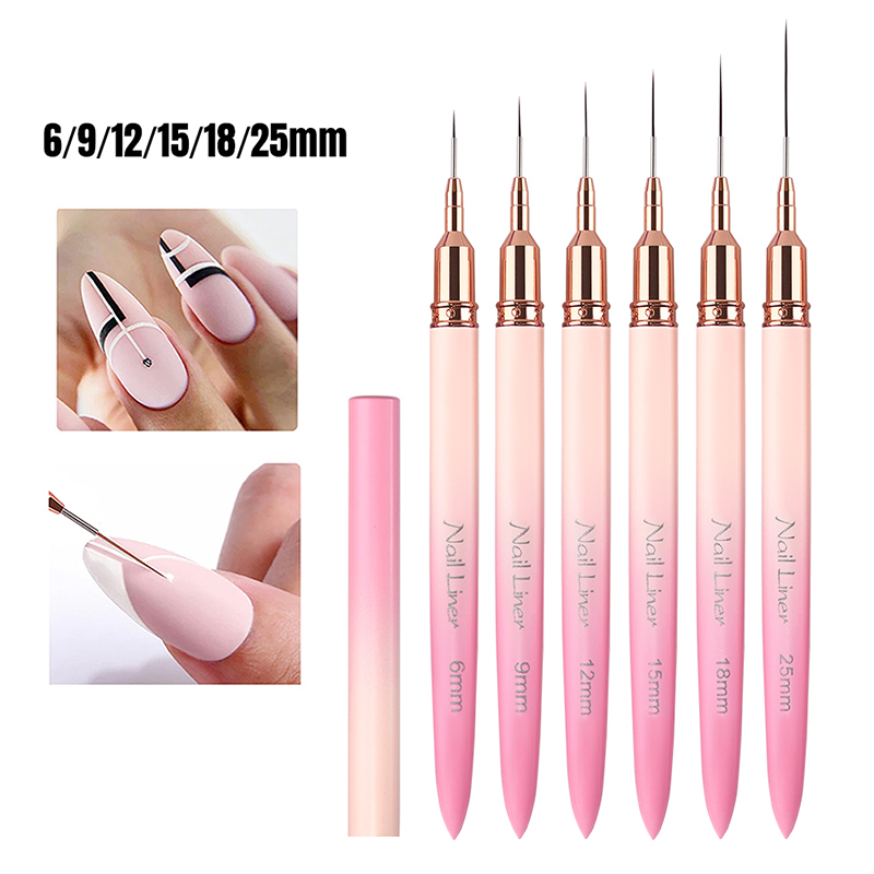 Nail Art Zone - Sweet-Z 6 stücke Liner Nagel Pinsel