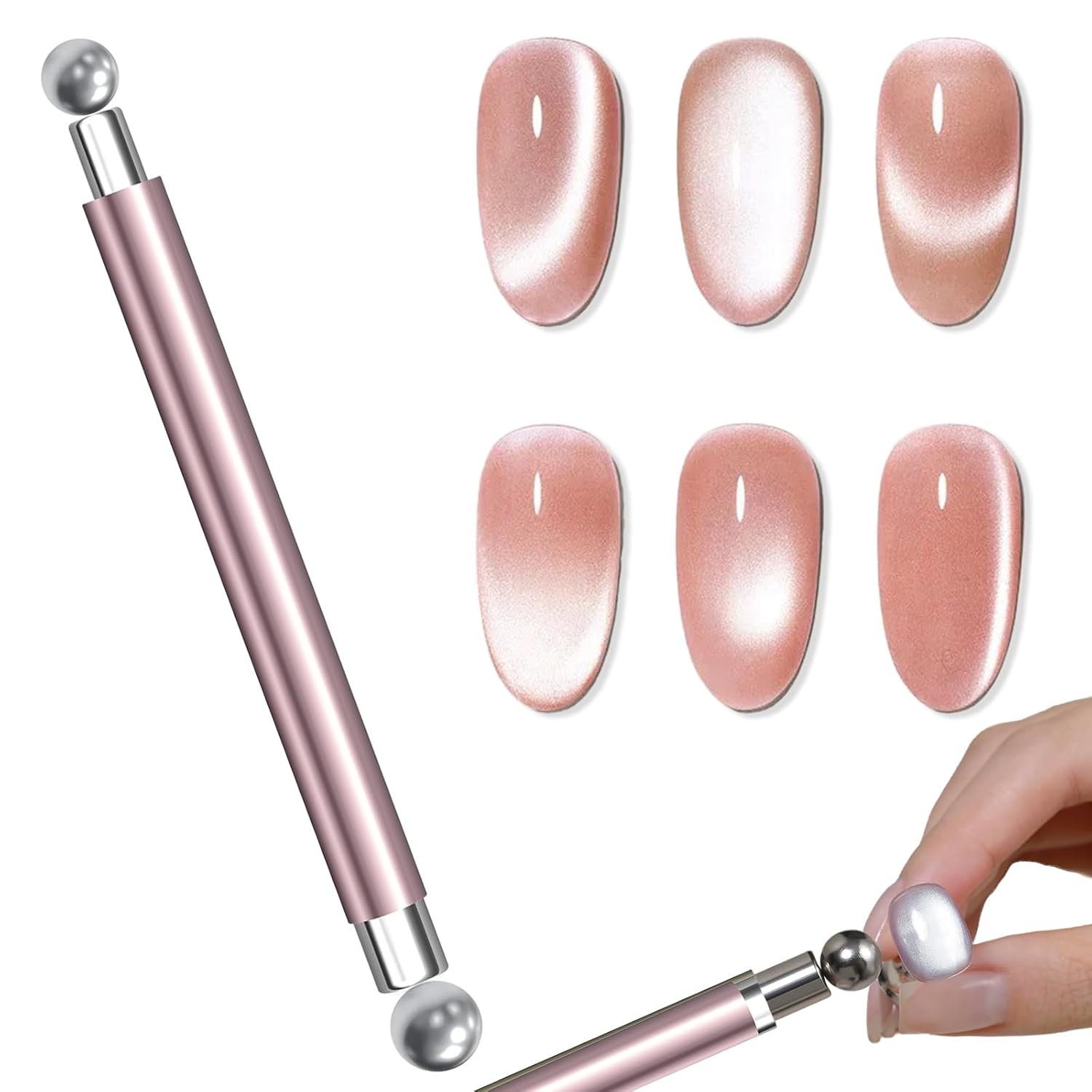 Nail Gel Polish Set - Cat Eye Magnetische Kugel Mit Nagel