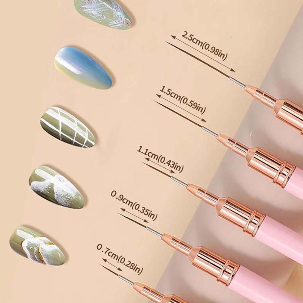 5-teiliges Nail-Art Pinselset  – Nail Gel Polish Set Bewertung und Preis