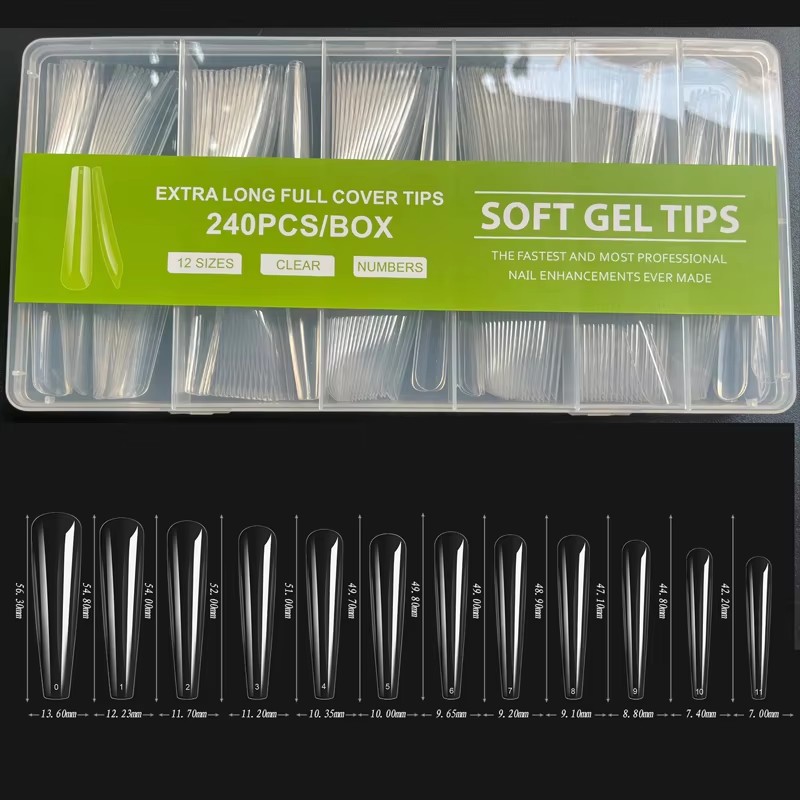 240 Stück XXL-Kunstnägel, extr – Nail Art Xxl Bewertung und Preis