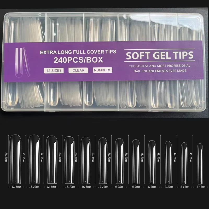 240 Stück XXL-Kunstnägel, extr – Nail Art Xxl Bewertung und Preis