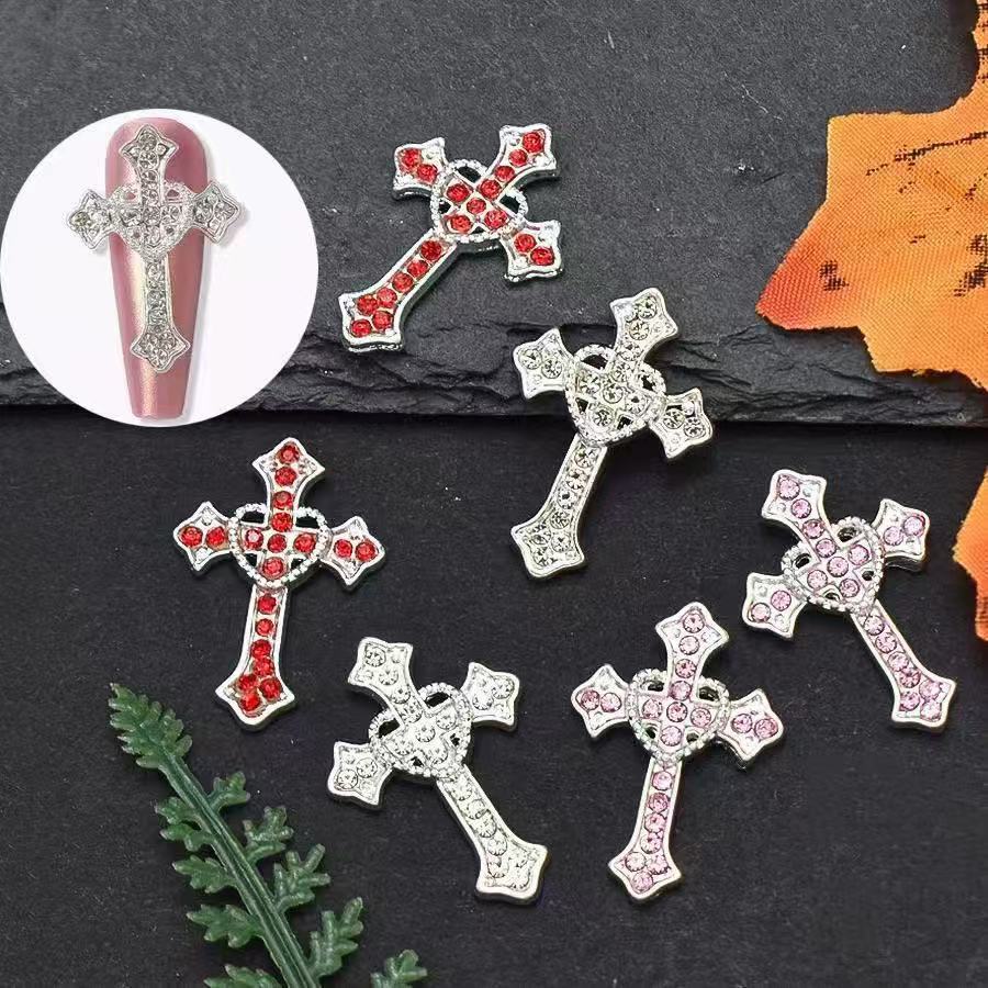 5 Stück XXL Silber Kreuz Luxus – Nail Art Xxl Bewertung und Preis