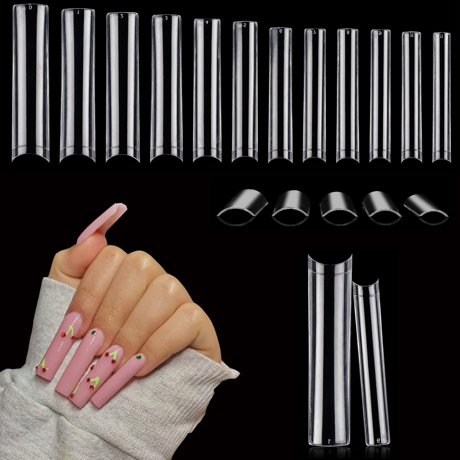 100 teile/schachtel XXL Extra  – Nail Art Xxl Bewertung und Preis