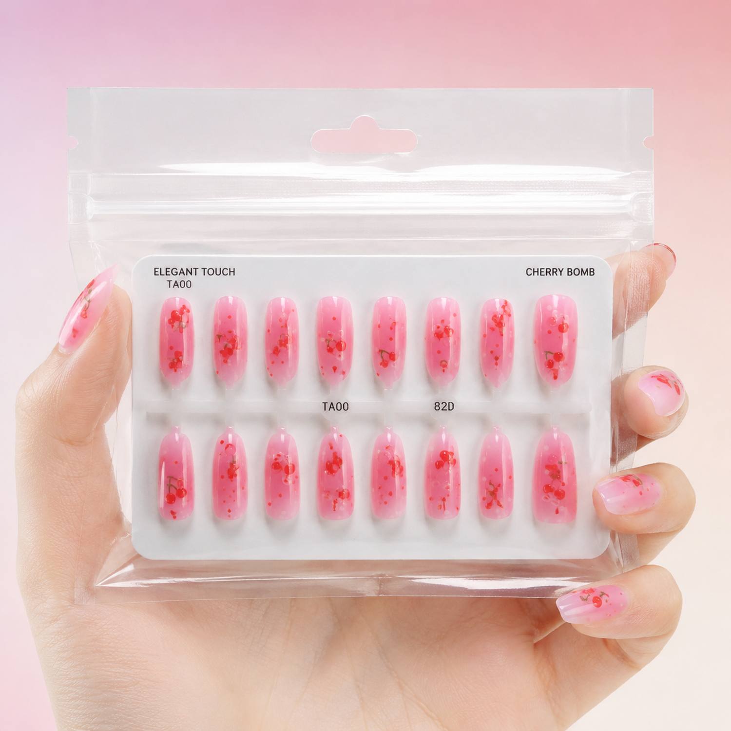 1 Packung weiche, rosafarbene  – Nail Art Pink Soft Bewertung und Preis