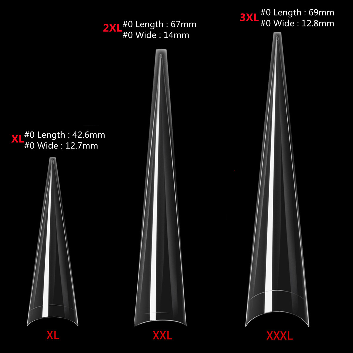 Xxl Stiletto falsche Nägel-hal – Nail Art Xxl Bewertung und Preis