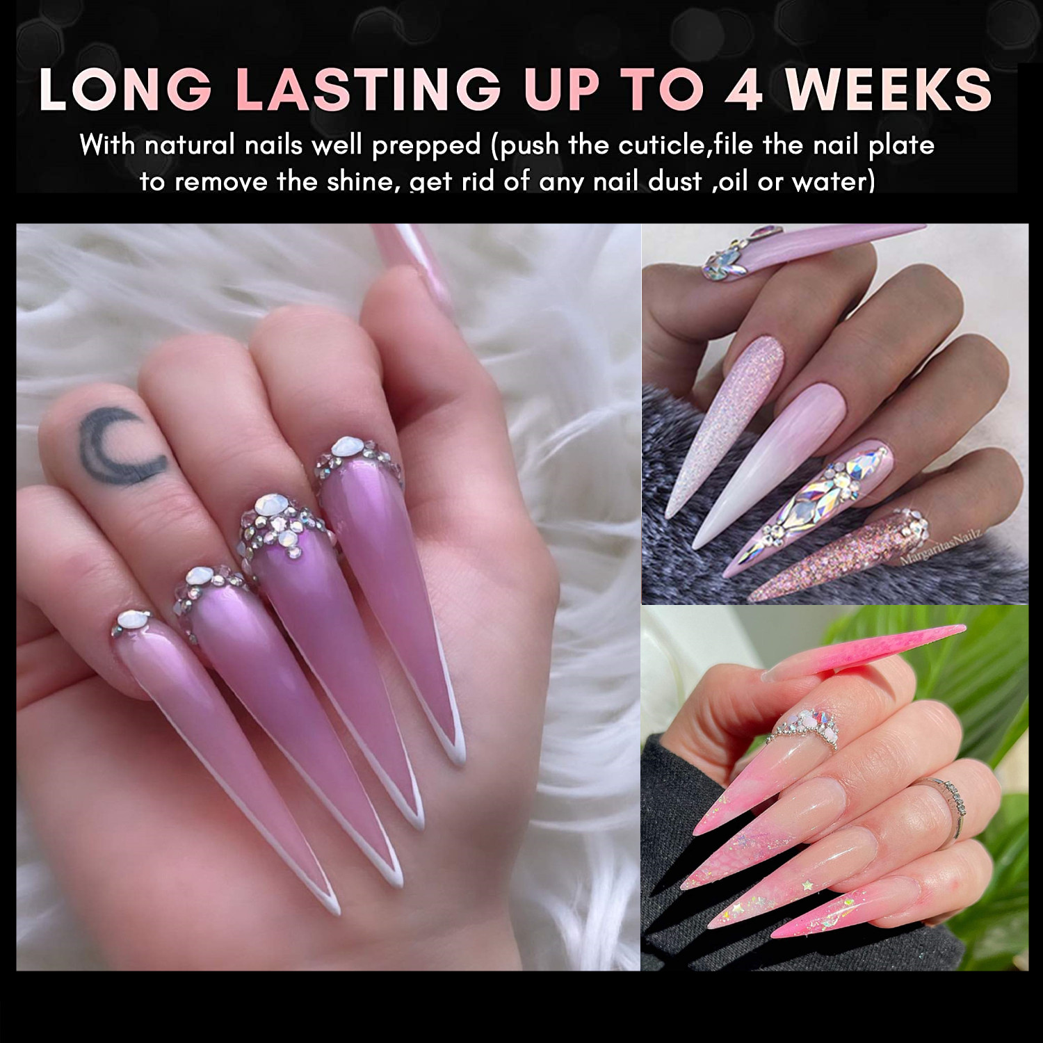 Xxl Stiletto falsche Nägel-hal – Nail Art Xxl Bewertung und Preis
