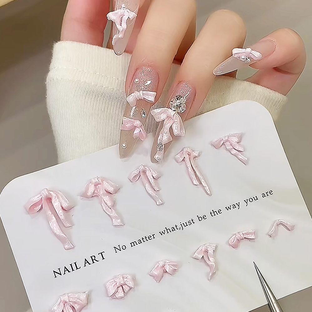 50 Stück Rosa 3D Weiche Schlei – Nail Art Pink Soft Bewertung und Preis