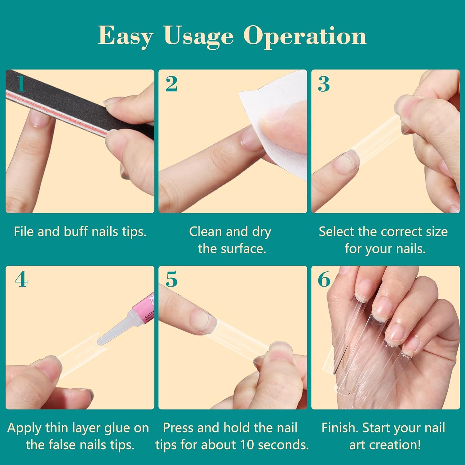 100 teile/schachtel XXL Extra  – Nail Art Xxl Bewertung und Preis