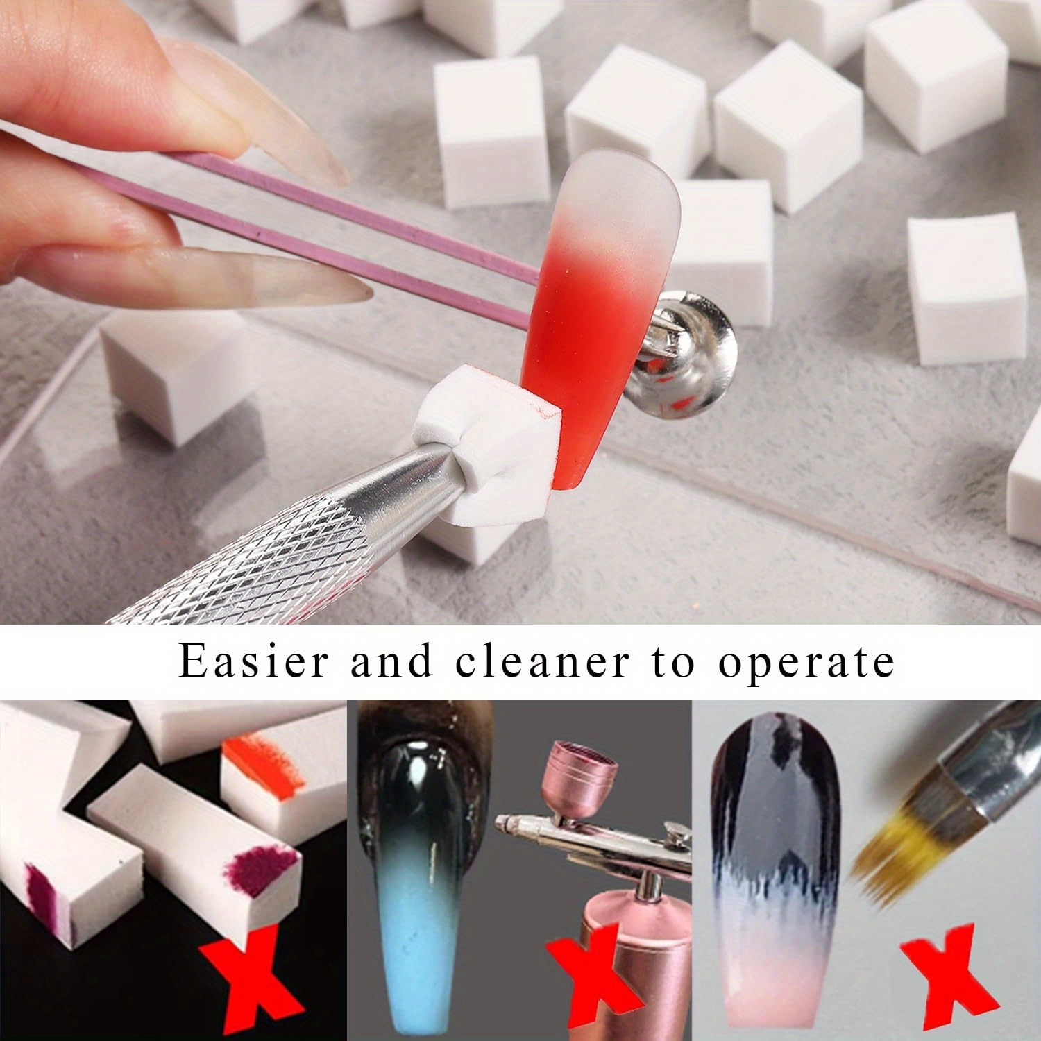 1/50/100Pcs Platz Nail art Sch – Nail Gel Polish Set Bewertung und Preis