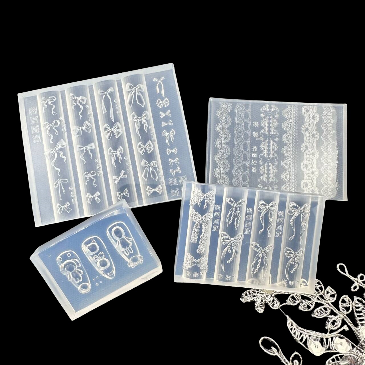 Z. Schleifenknoten 3D Silikon- – Nail Art Zone Bewertung und Preis