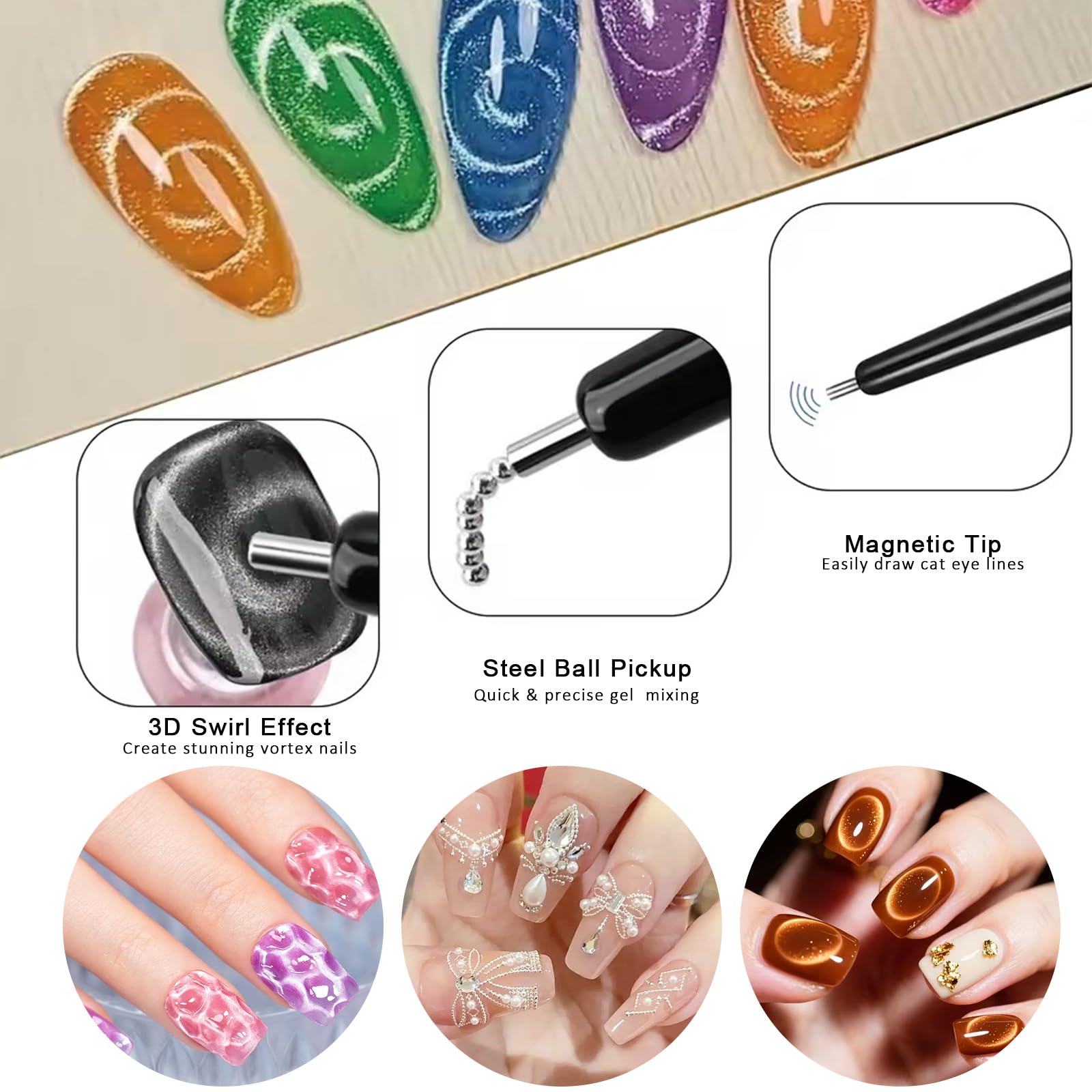 11-teiliges Cat-Eye-Nagelkunst – Nail Gel Polish Set Bewertung und Preis