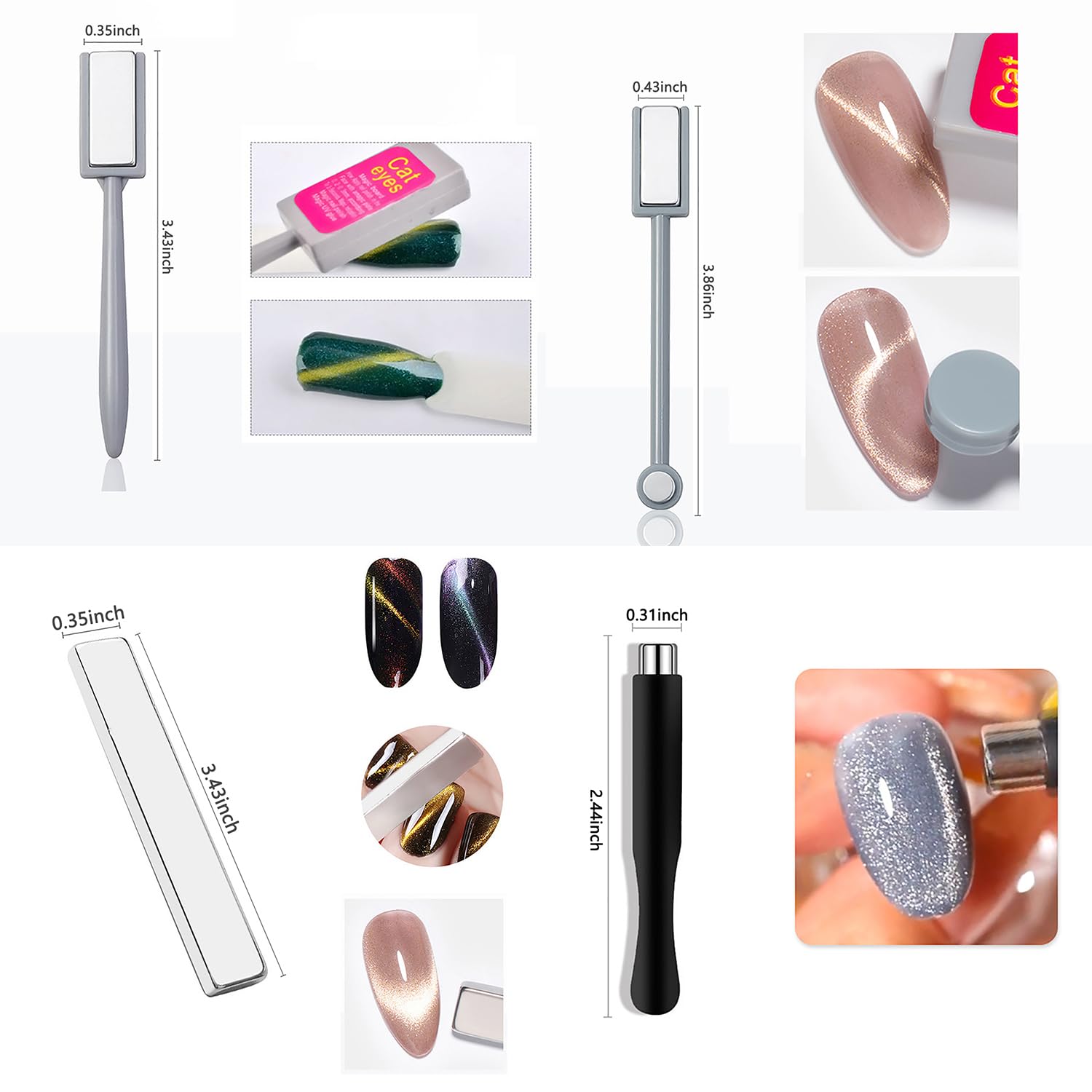 10-teiliges Katzenauge-Magnet- – Nail Gel Polish Set Bewertung und Preis