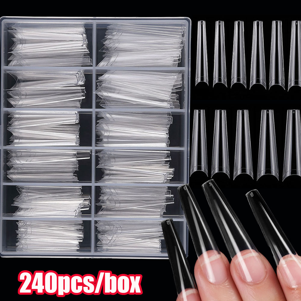 240 Stück extra lange C-Kurve  – Nail Art Xxl Bewertung und Preis