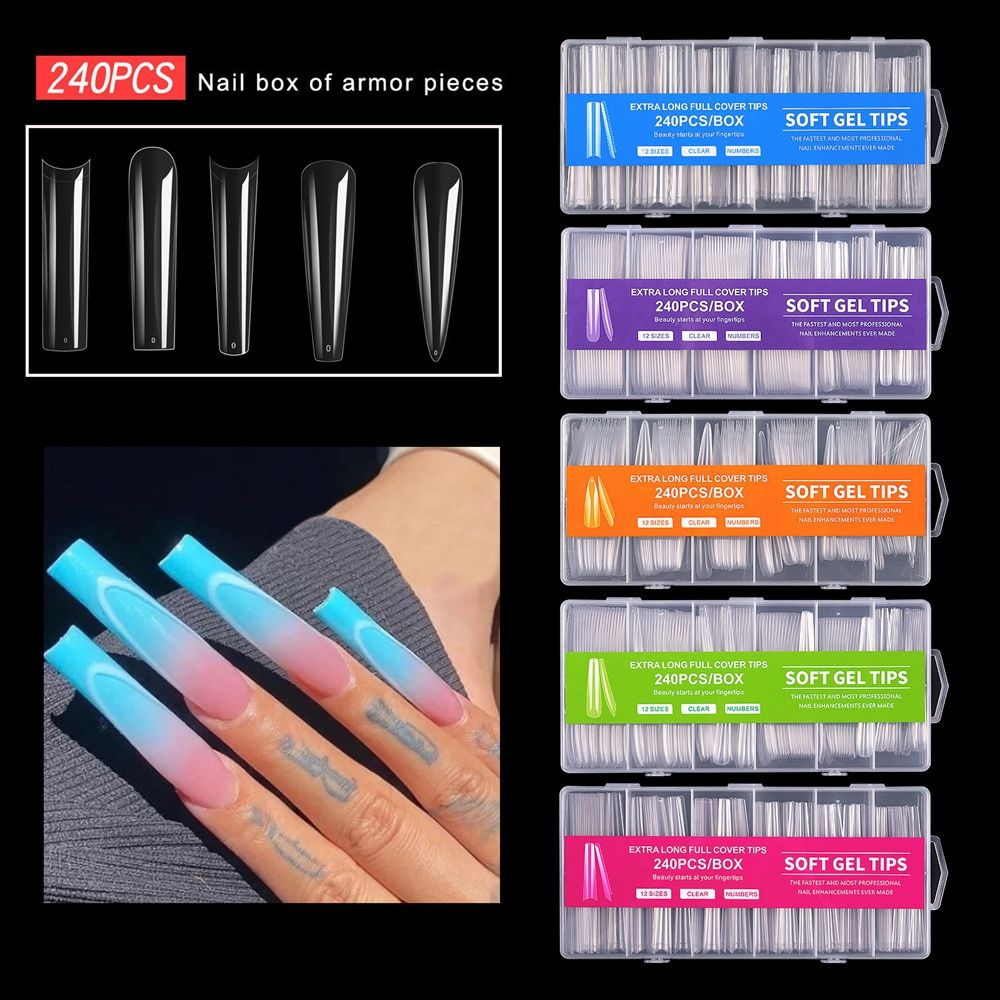 240 Stück/Box Transparente XXL – Nail Art Xxl Bewertung und Preis