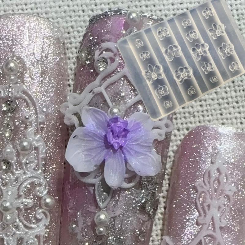 Z. 3D Phalaenopsis Blumen Sili – Nail Art Zone Bewertung und Preis