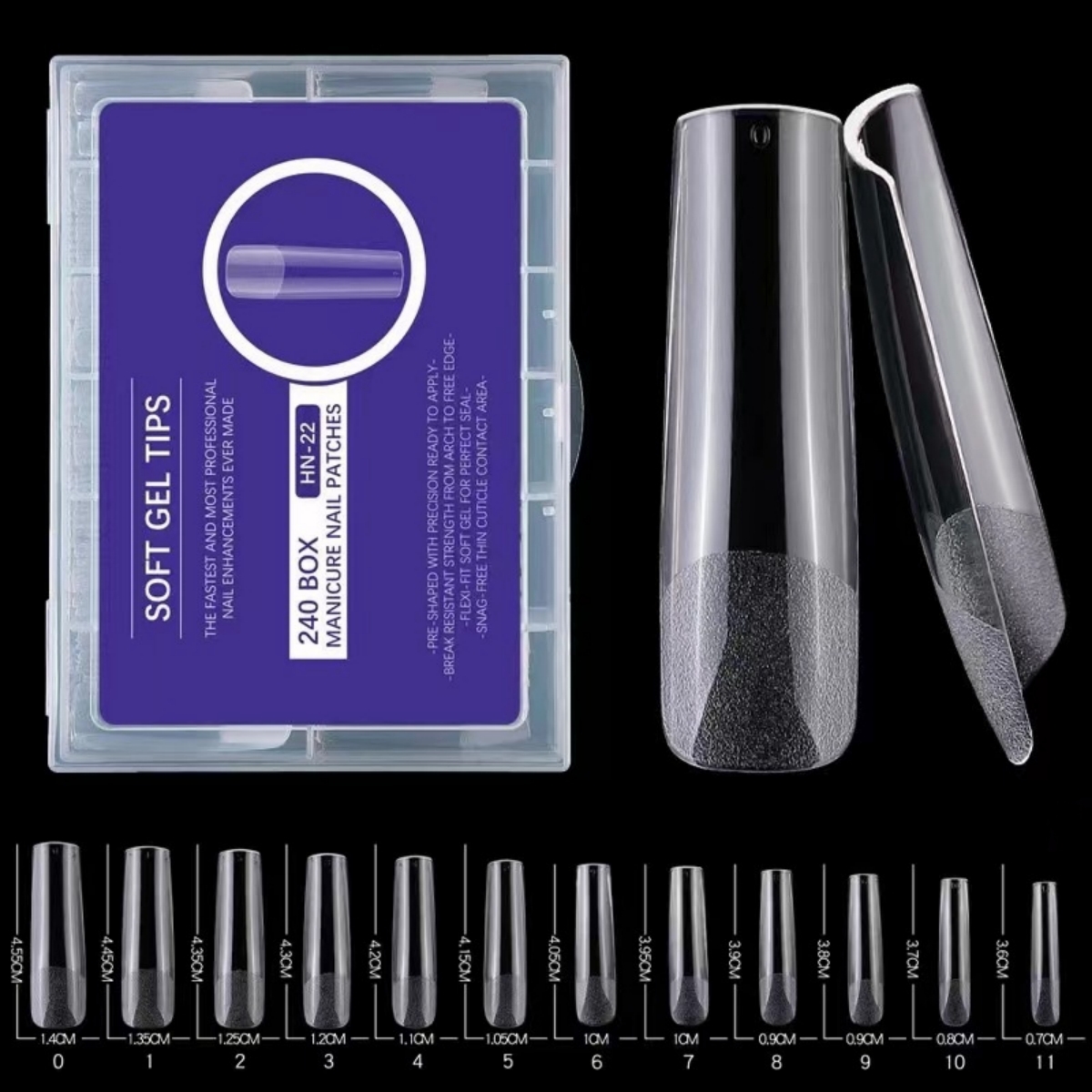 240 Stück XXL Long Square Full – Nail Art Xxl Bewertung und Preis